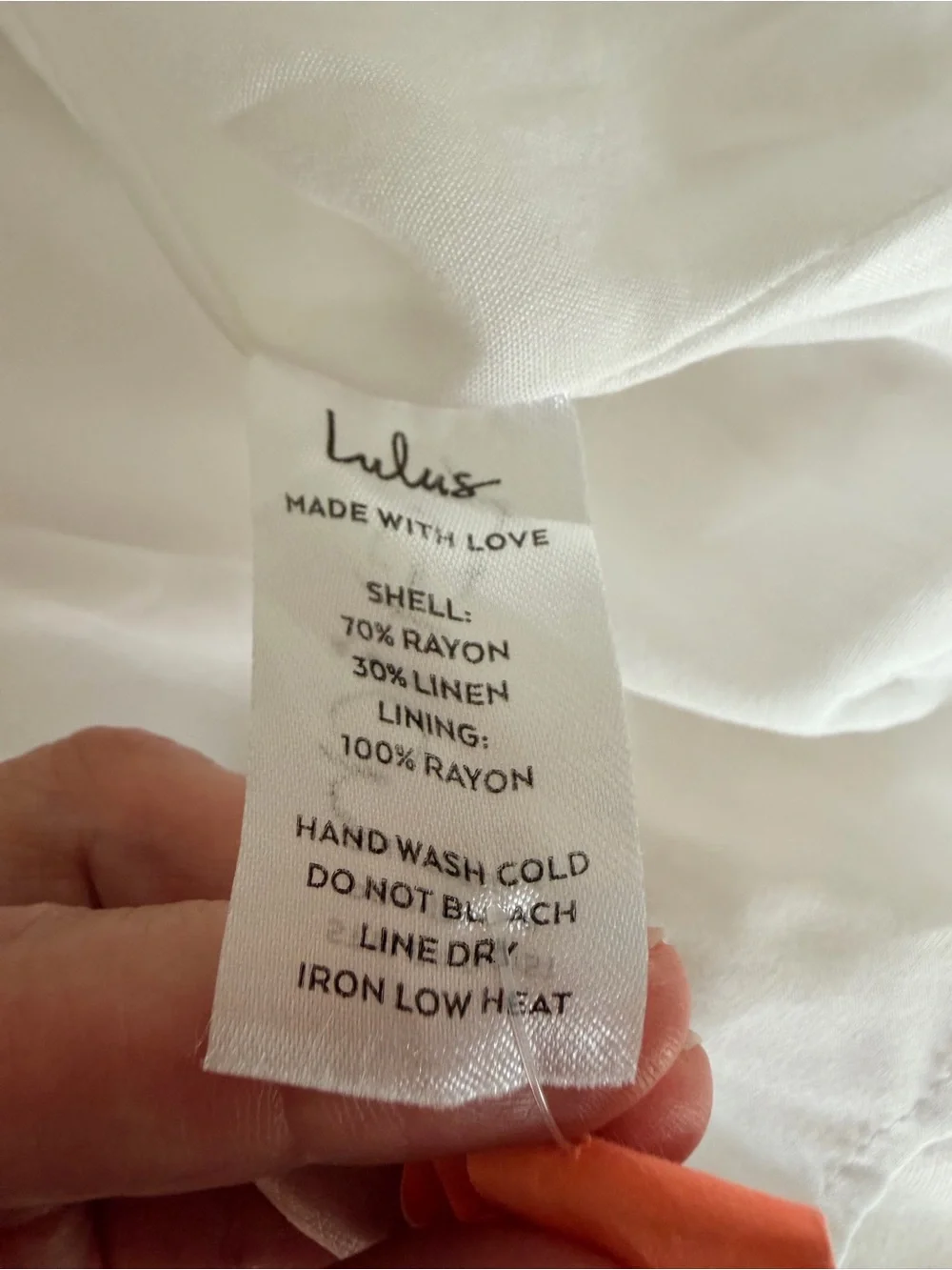 Lulus S  Linen Blend Tie Strap Corset Mini Dress Tiered White Bridal Cottagecore